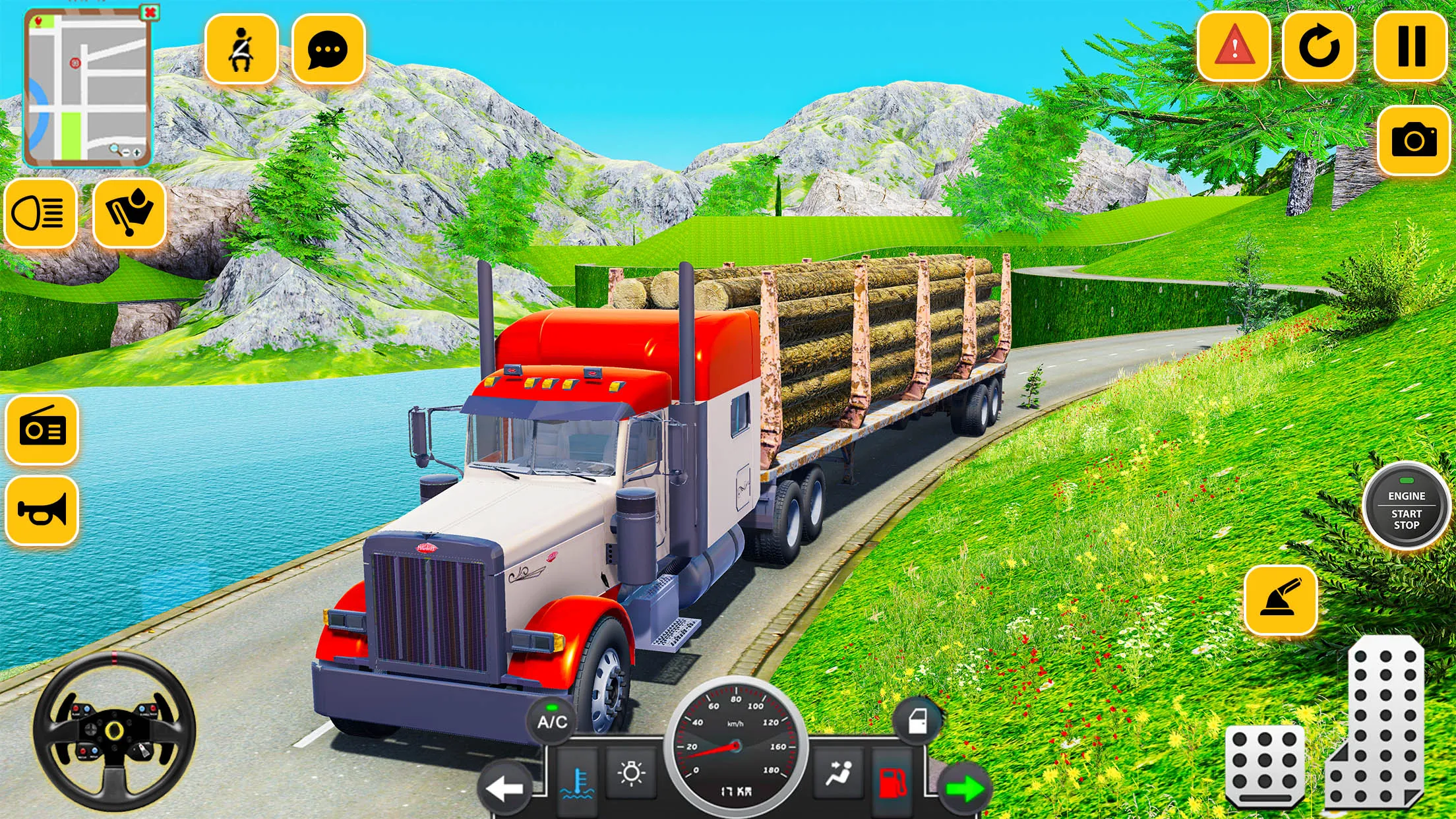 Log Cargo Transport Truck Game | Indus Appstore | Screenshot