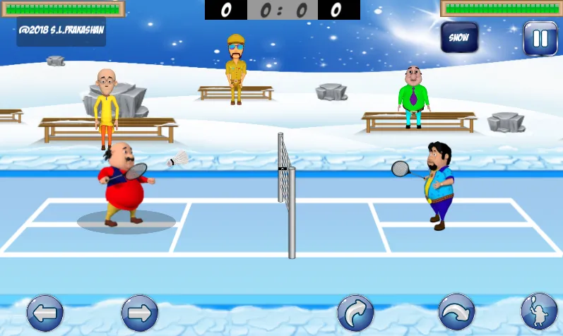 Motu Patlu Badminton | Indus Appstore | Screenshot