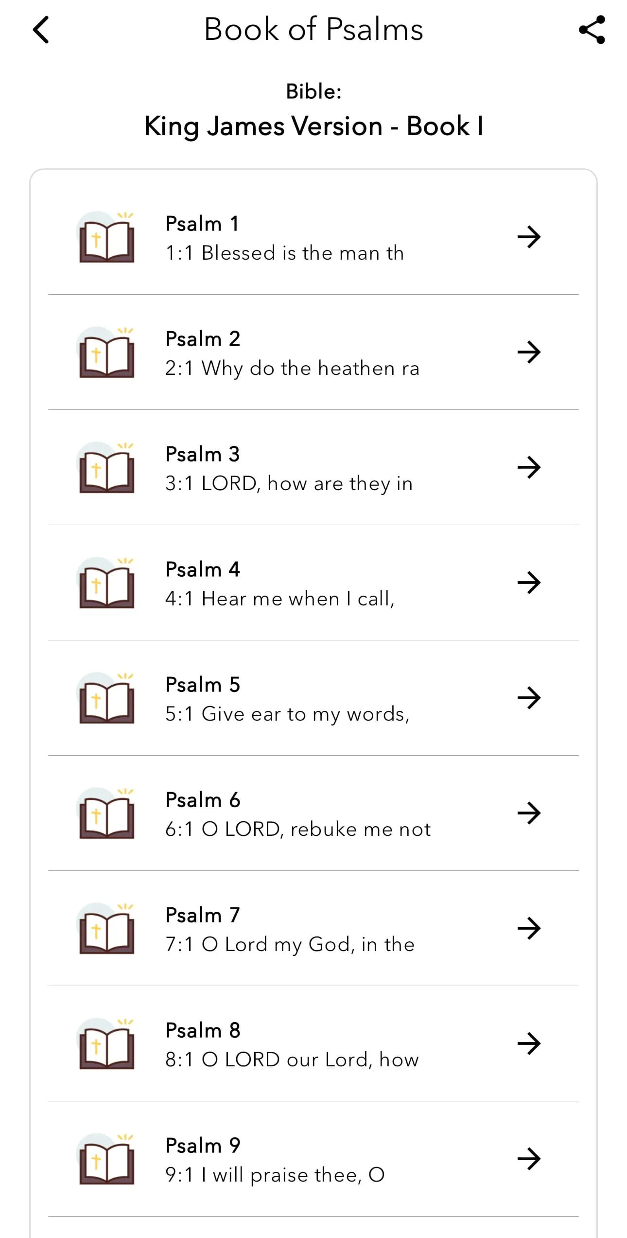 Book of Psalms | Indus Appstore | Screenshot