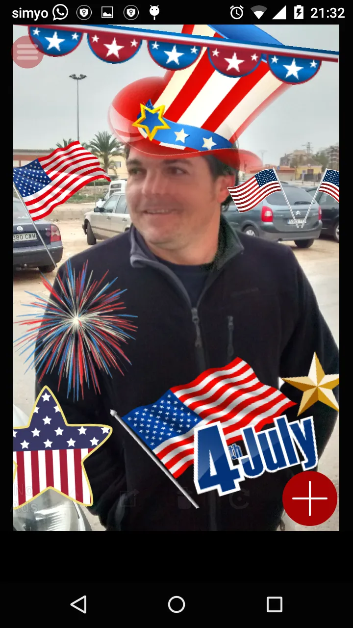 4th July photo stickers | Indus Appstore | Screenshot