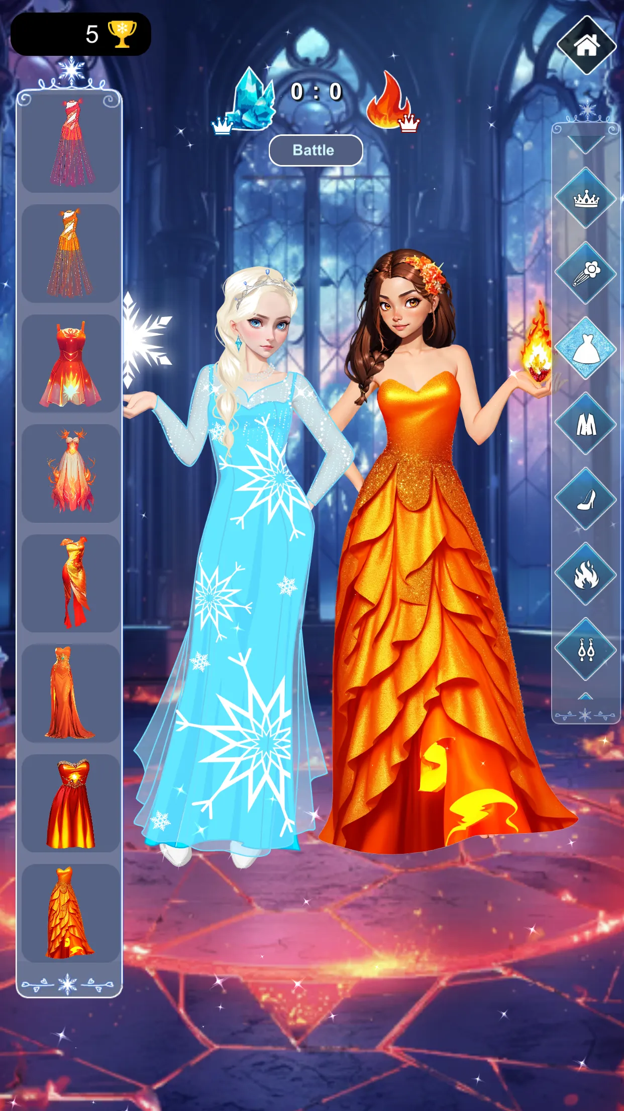 Icy or Fire dress up game | Indus Appstore | Screenshot