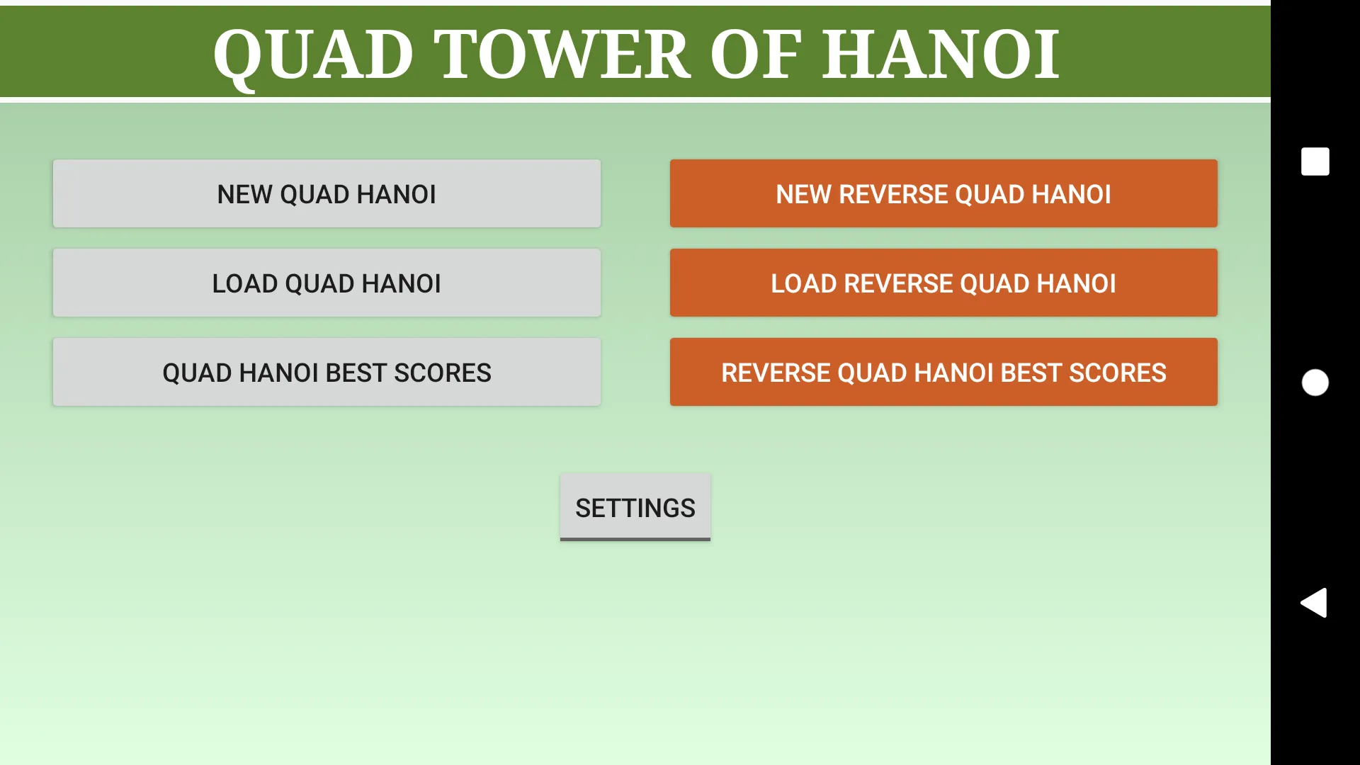 Quad Tower of Hanoi | Indus Appstore | Screenshot