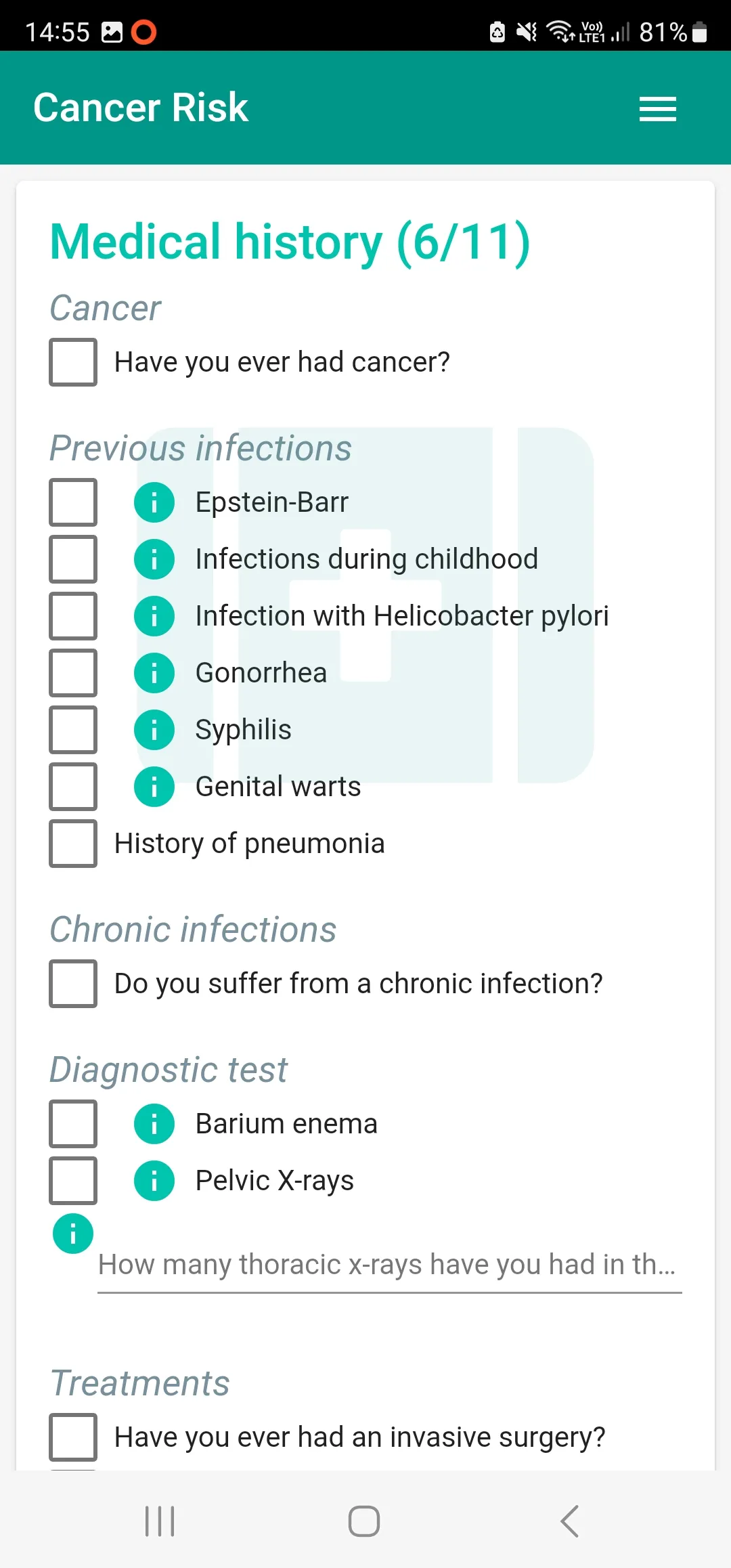 Cancer Risk Calculator | Indus Appstore | Screenshot