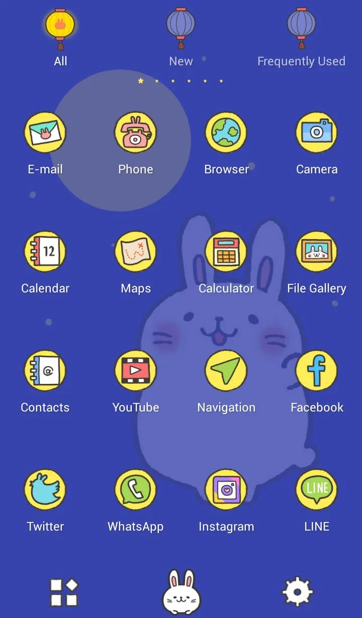 Moon Rabbit Theme | Indus Appstore | Screenshot