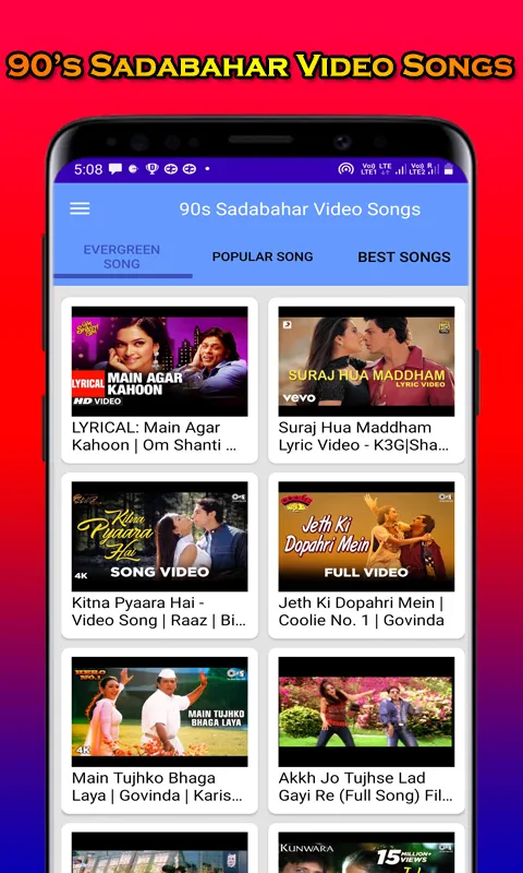 Hindi Evergreen Video Song HD | Indus Appstore | Screenshot