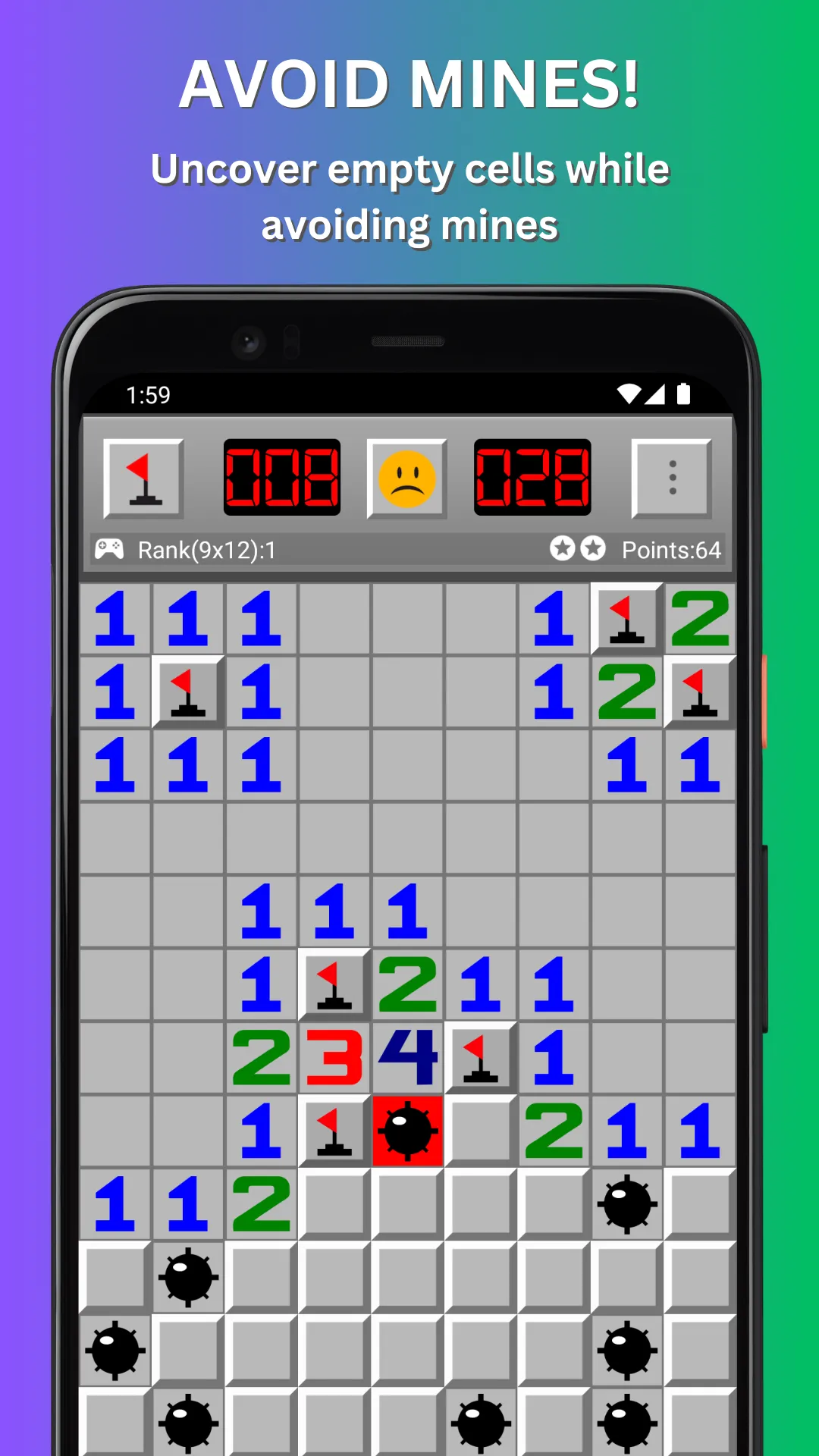 Minesweeper RETRO | Indus Appstore | Screenshot