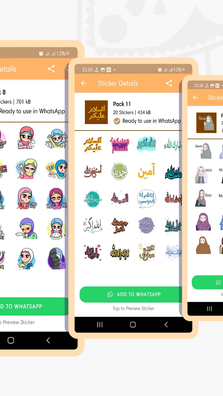 Hijab Sticker for Whatsapp | Indus Appstore | Screenshot