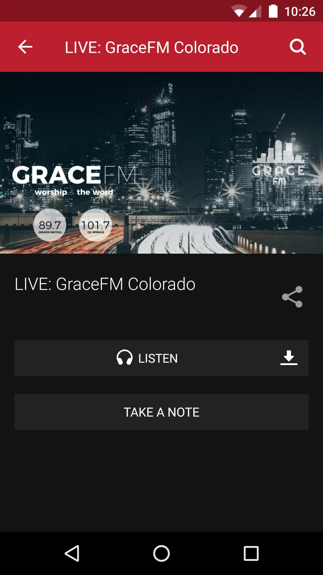 GraceFM Colorado | Indus Appstore | Screenshot