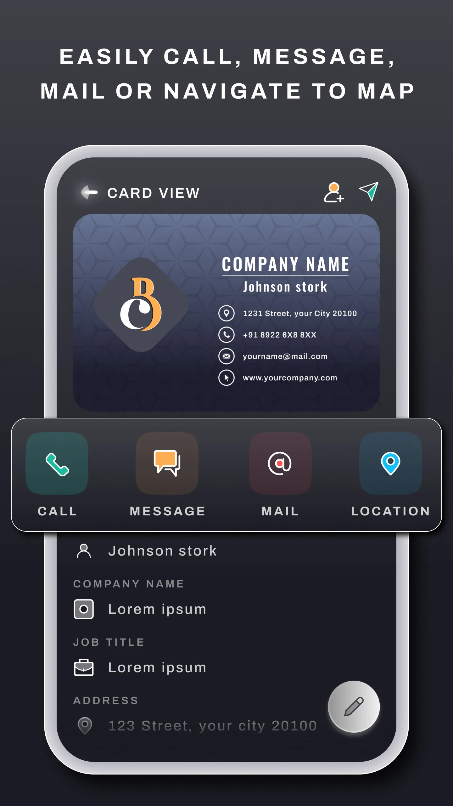 Auto Business Card Scanner | Indus Appstore | Screenshot