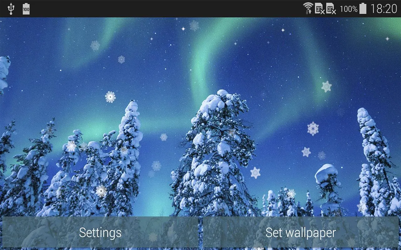 Aurora Winter Live Wallpaper | Indus Appstore | Screenshot