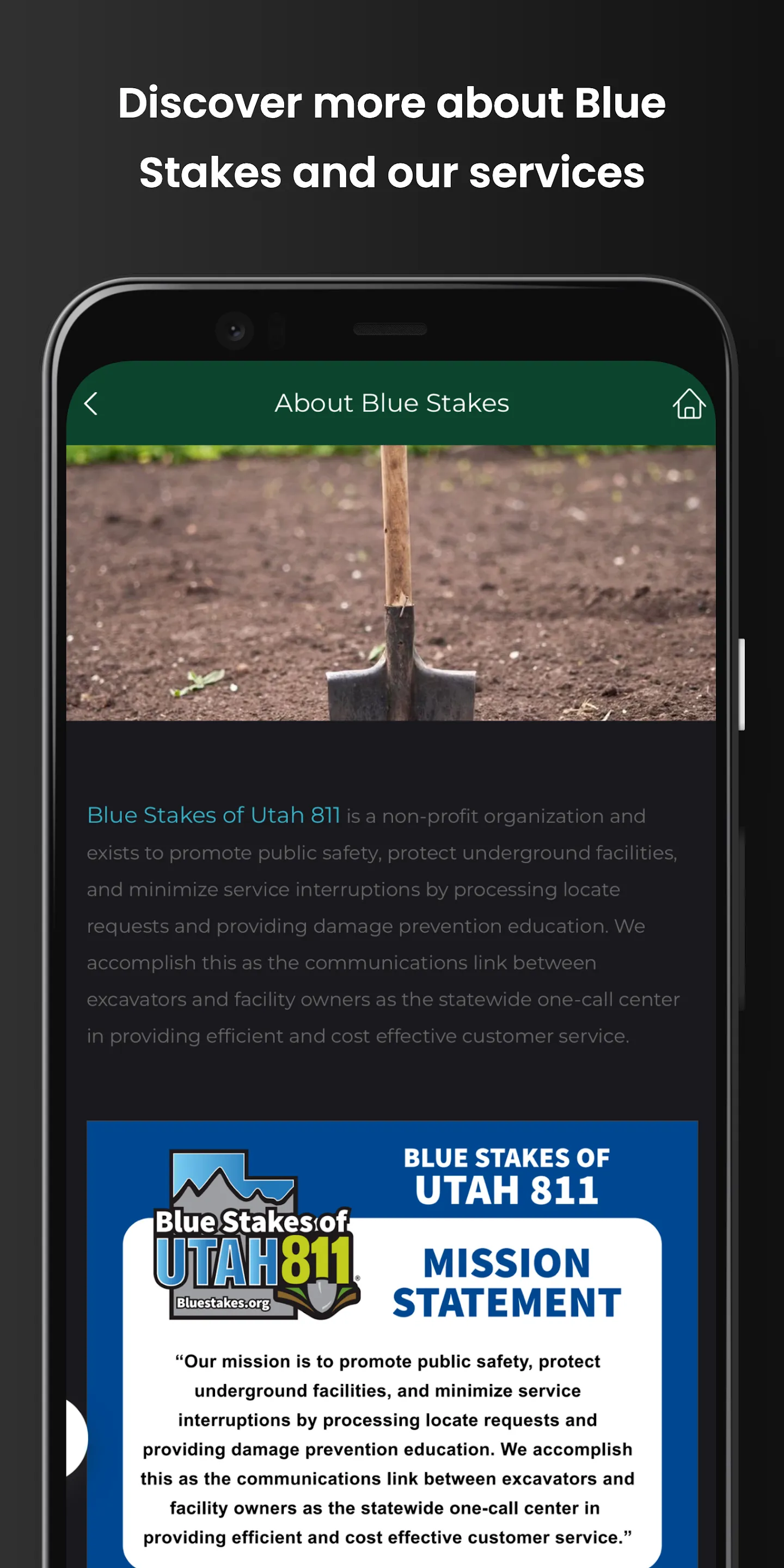 Blue Stakes of Utah 811 | Indus Appstore | Screenshot