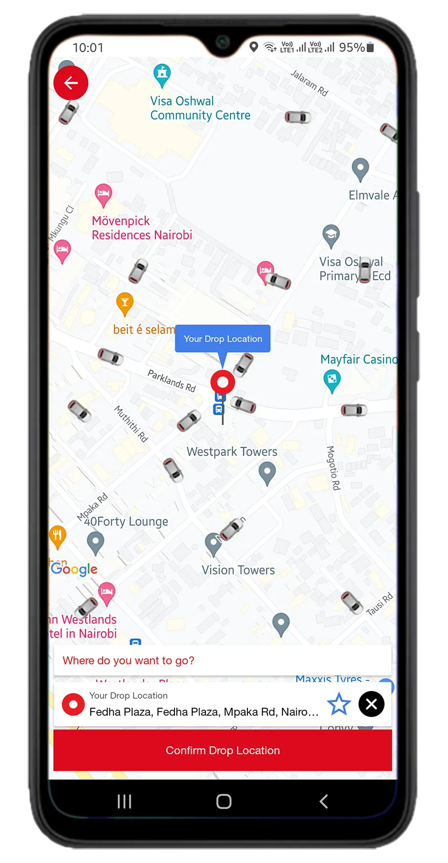 YEGO Kenya: Request a ride | Indus Appstore | Screenshot