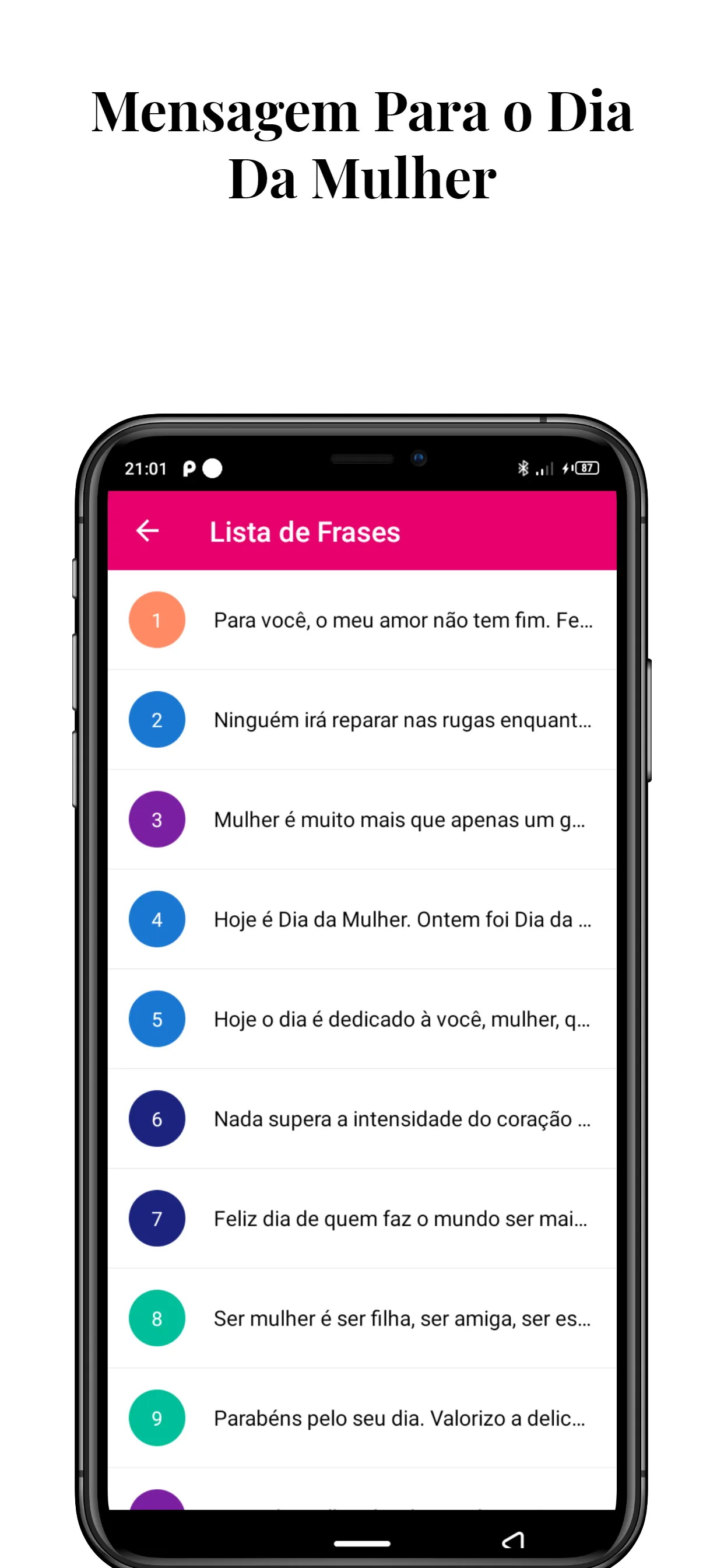 Mensagem Para o Dia Da Mulher | Indus Appstore | Screenshot