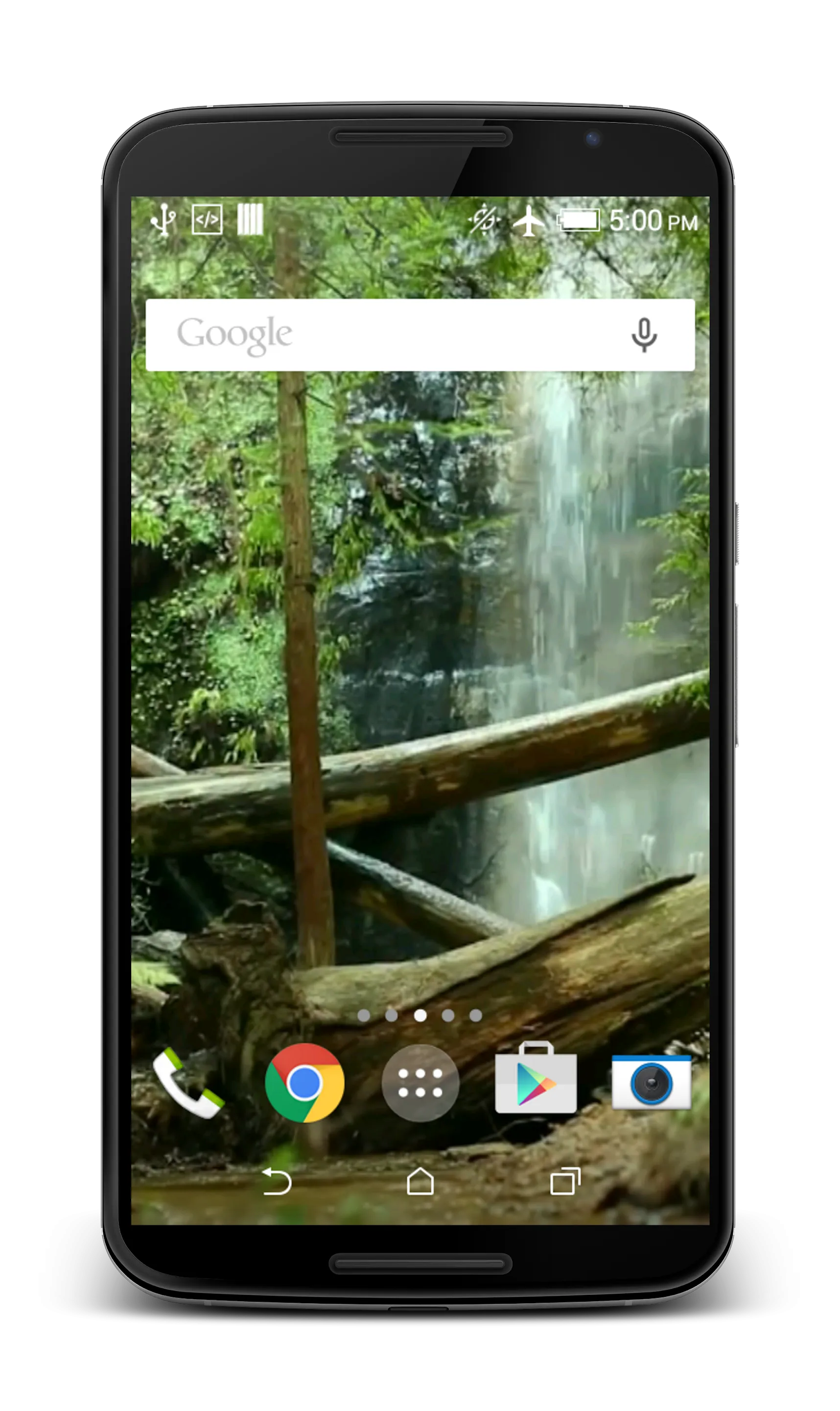 Waterfall in Forest LWP | Indus Appstore | Screenshot