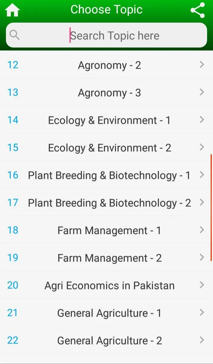 Agriculture Solved MCQs | Indus Appstore | Screenshot