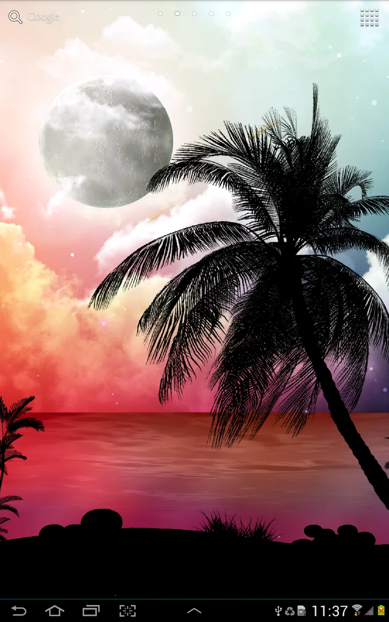 Tropical Night Live Wallpaper | Indus Appstore | Screenshot