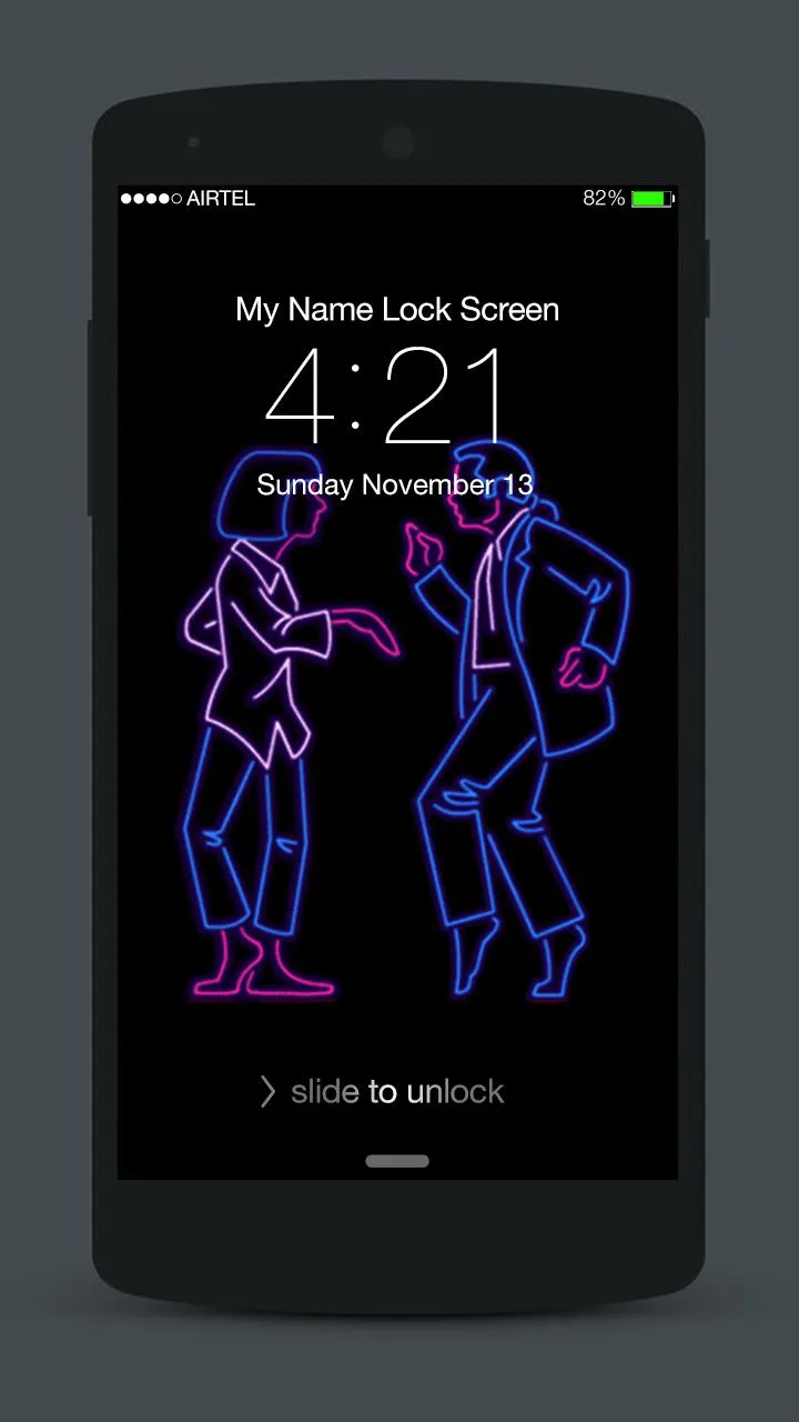 Love Neon Lock Screen | Indus Appstore | Screenshot