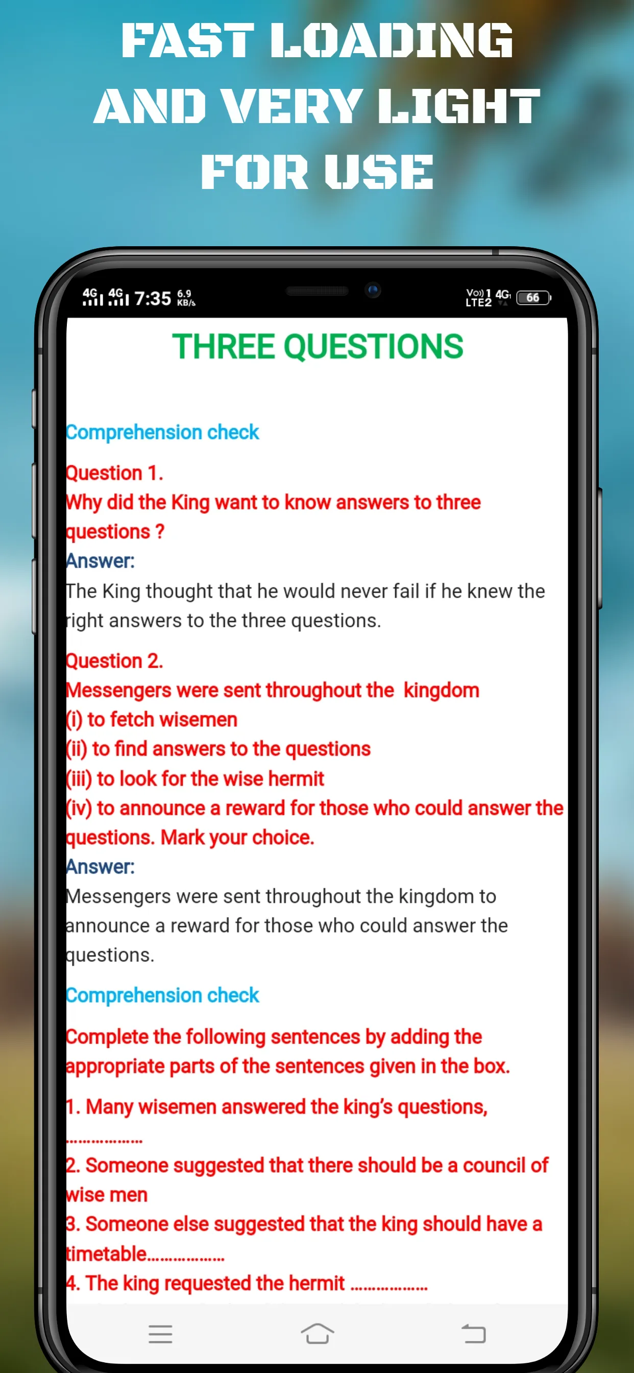 Class 7th English Solutions | Indus Appstore | Screenshot