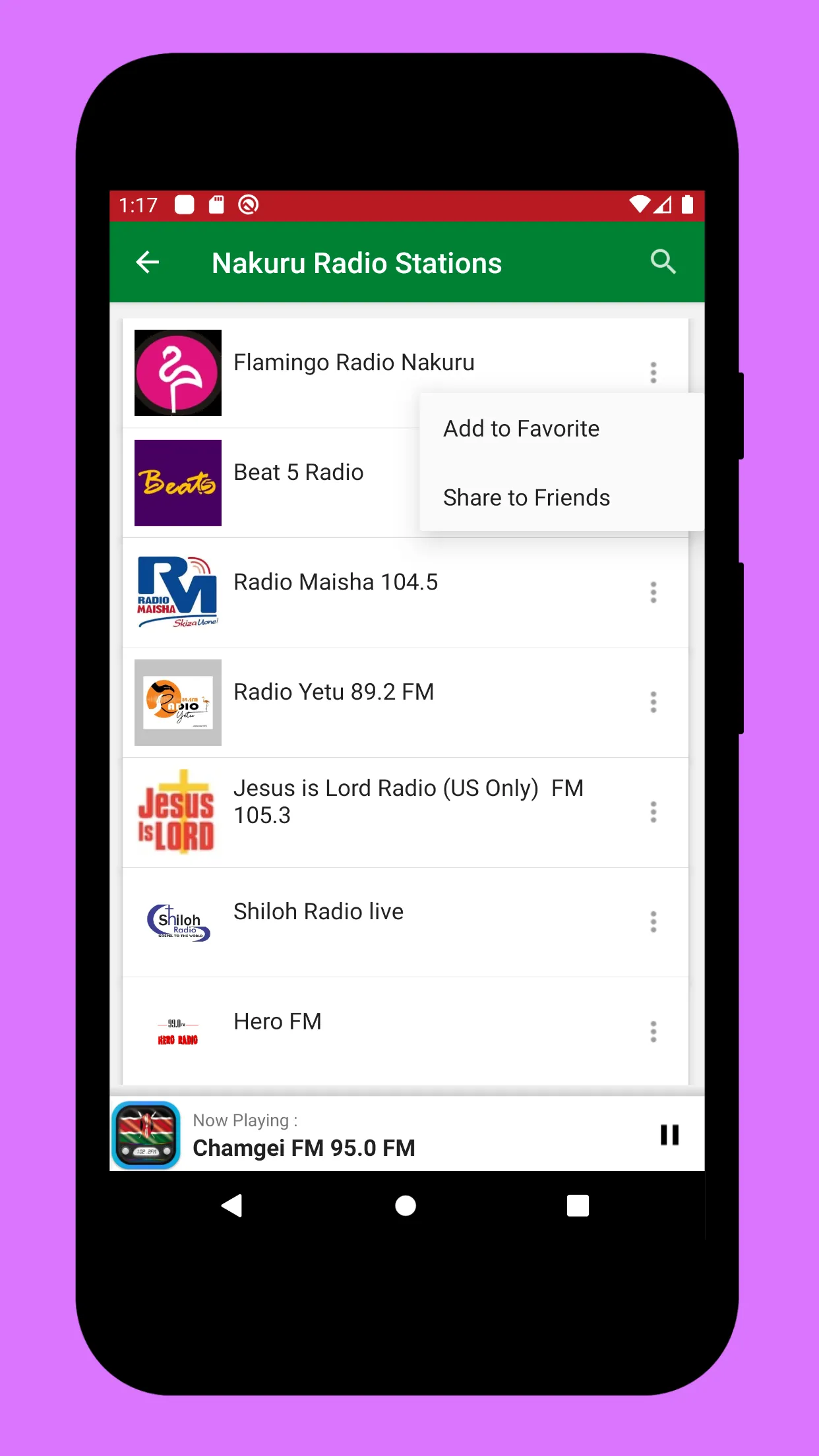 Radio Kenya + Radio Kenya FM | Indus Appstore | Screenshot