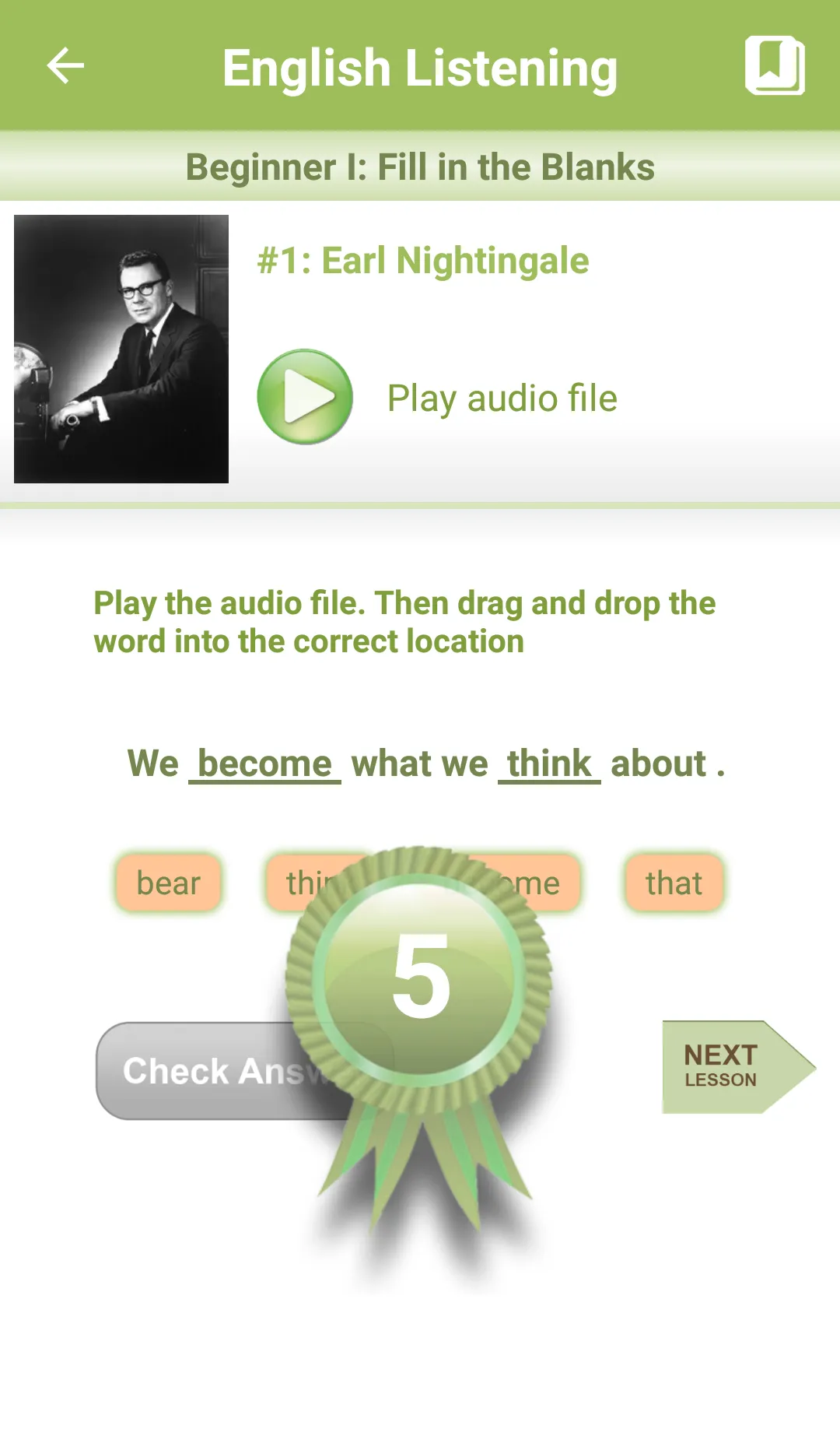 English Listening | Indus Appstore | Screenshot