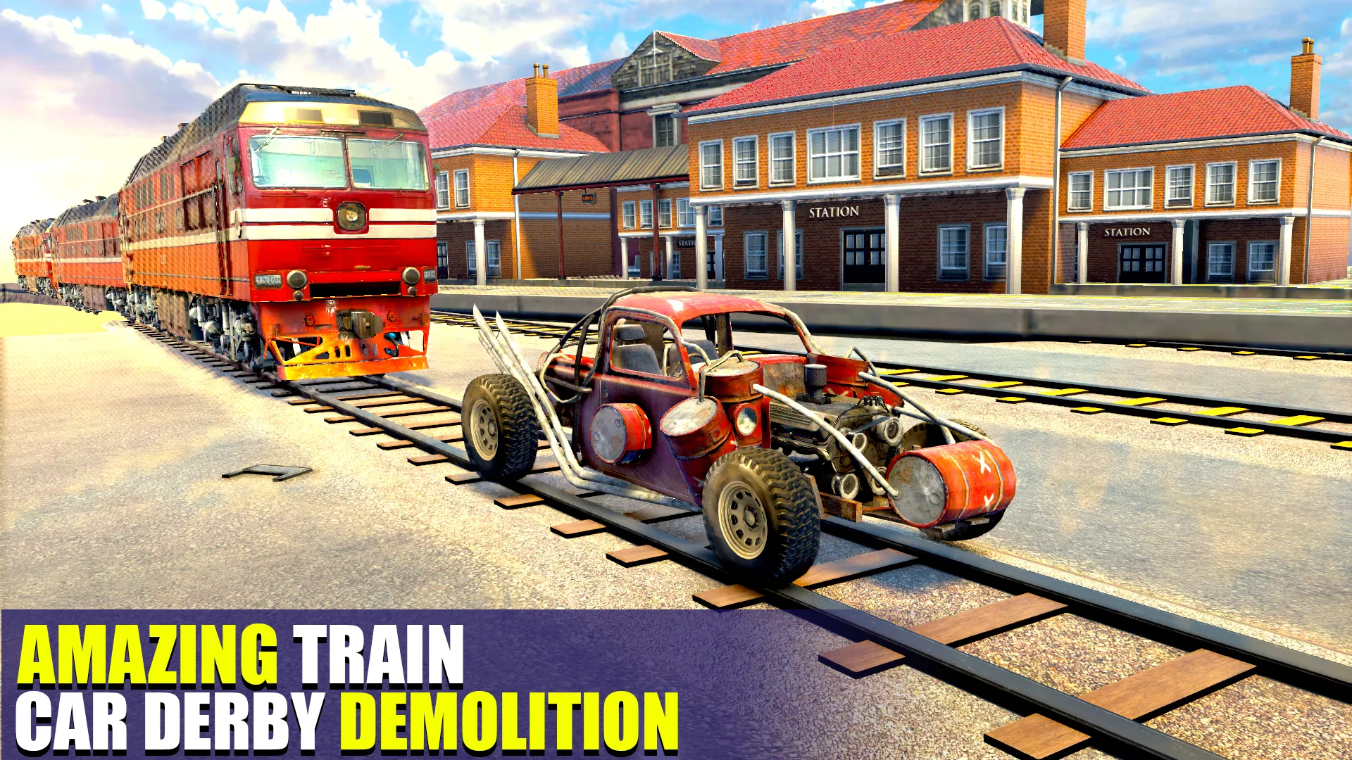 Train Car Crash Derby Game 3D | Indus Appstore | Screenshot