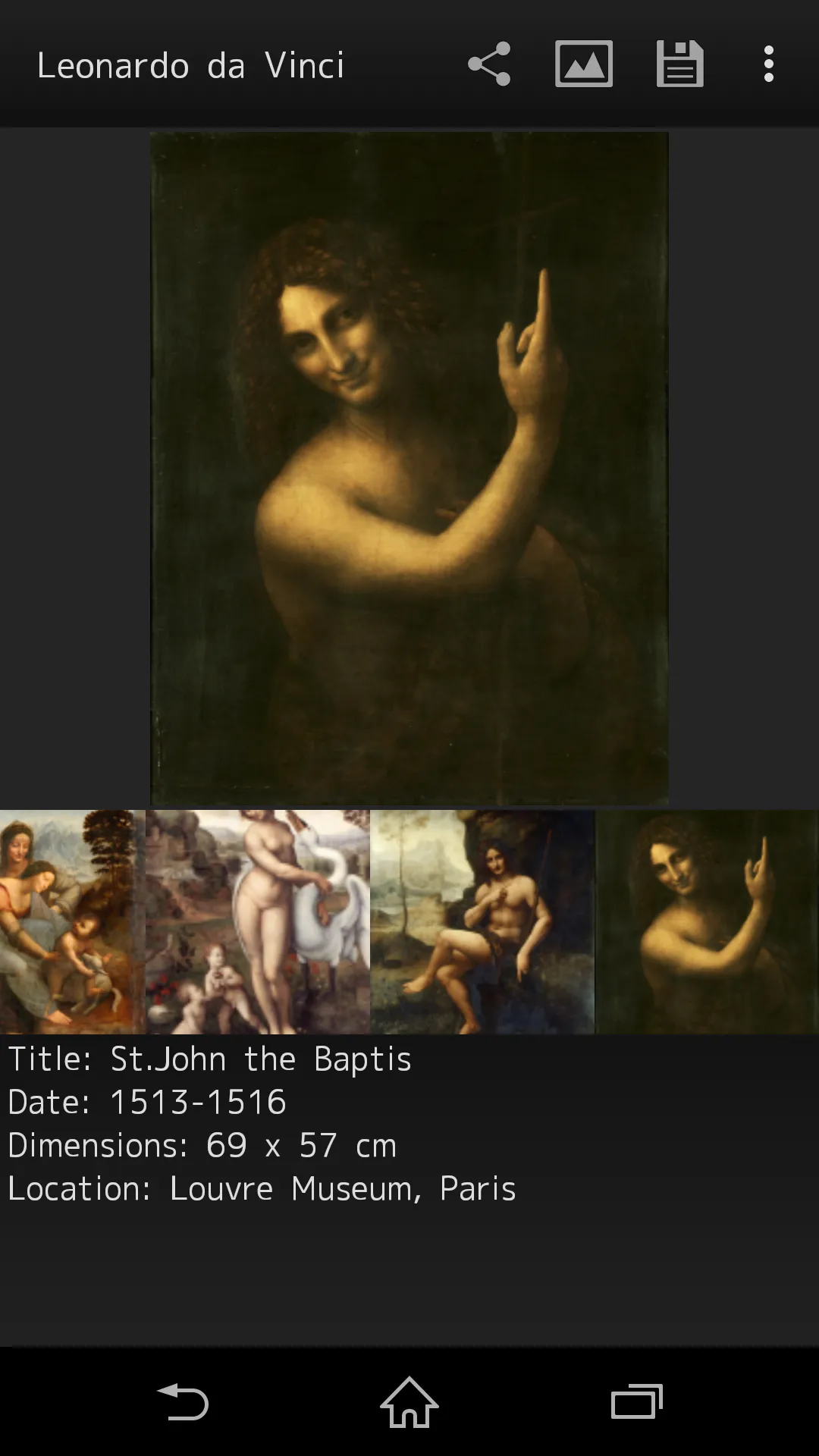 Leonardo da Vinci Paintings | Indus Appstore | Screenshot