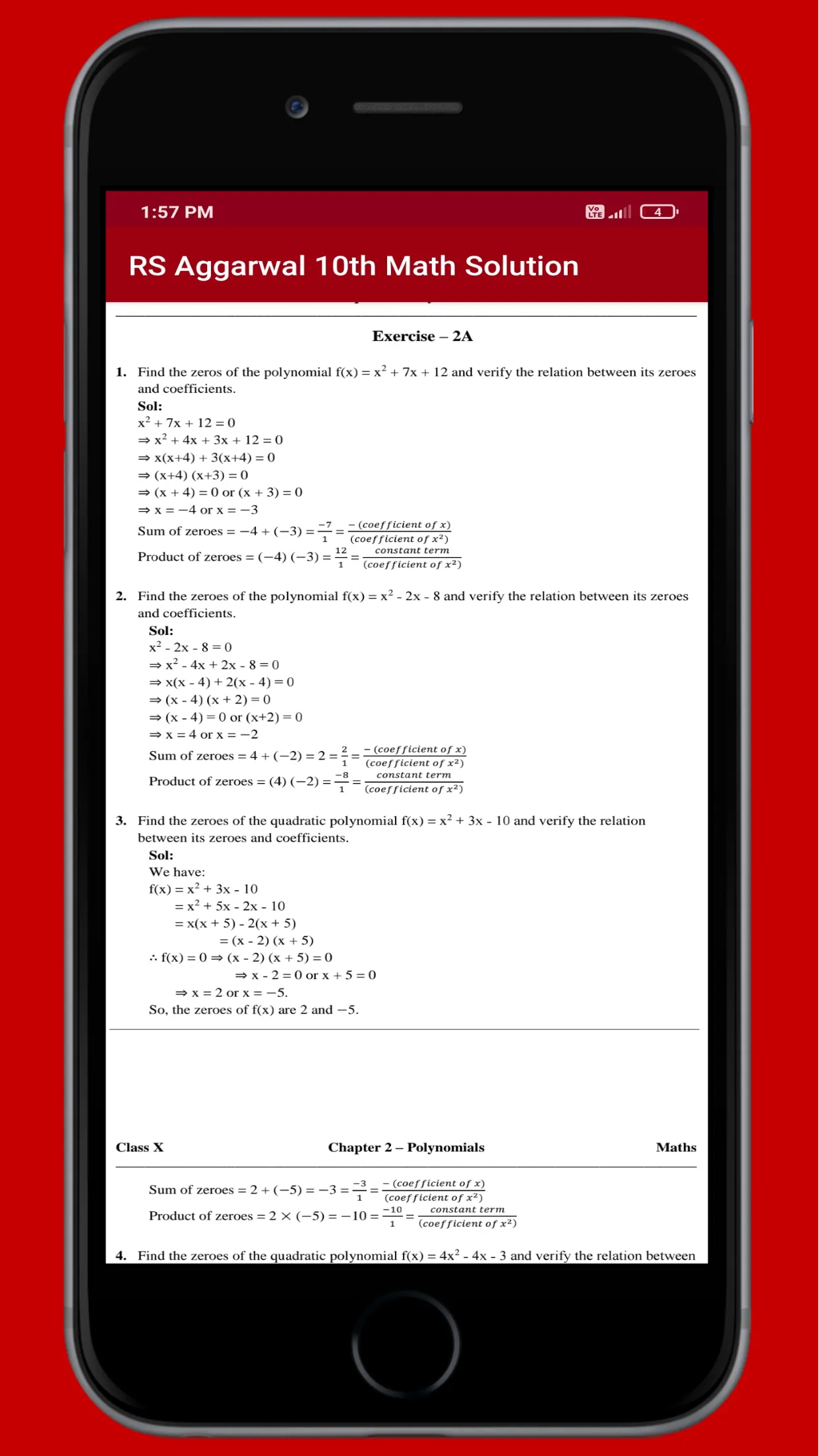 RS Aggarwal 10th Math Solution | Indus Appstore | Screenshot