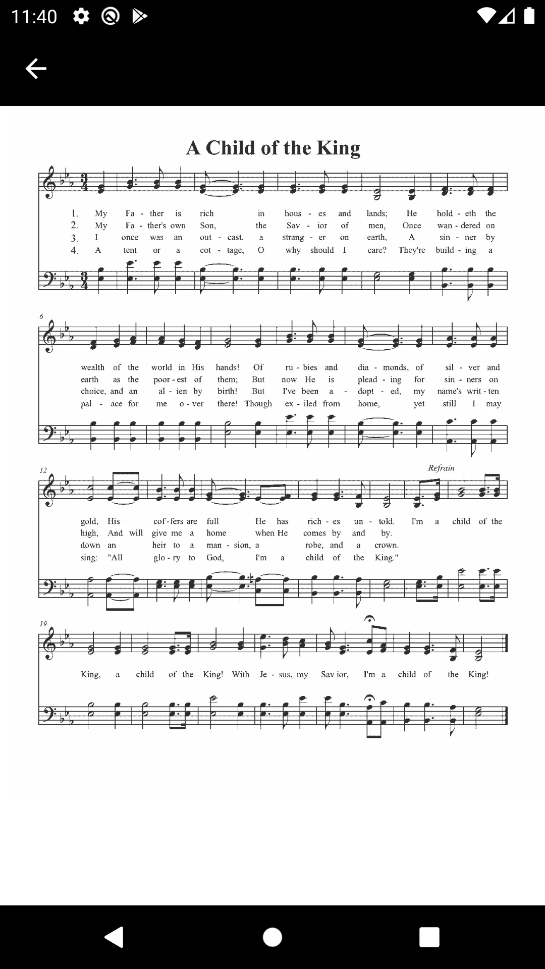 Adventist Hymnal with piano sh | Indus Appstore | Screenshot