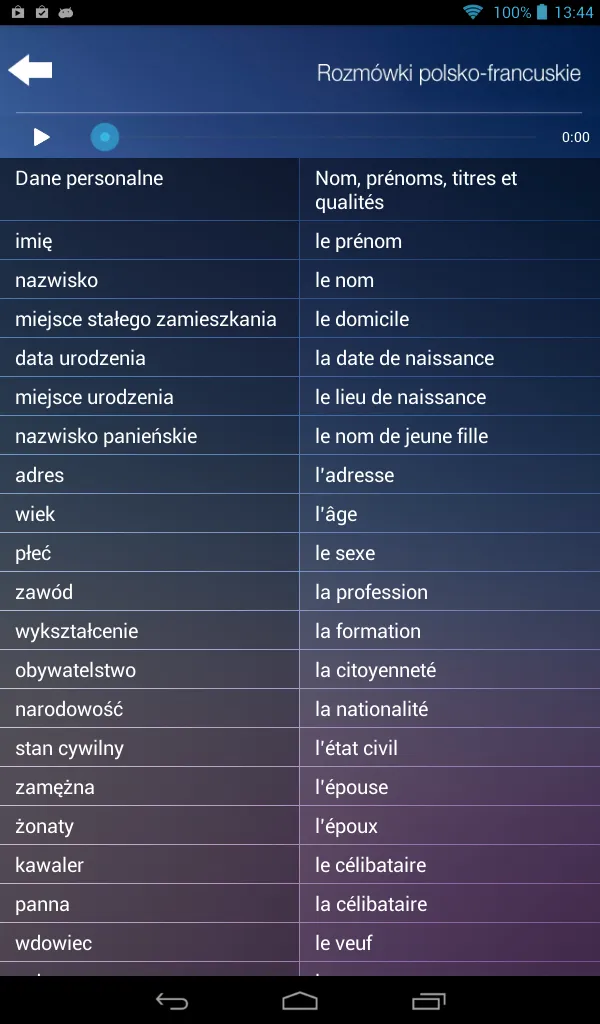 Rozmówki polsko-francuskie | Indus Appstore | Screenshot