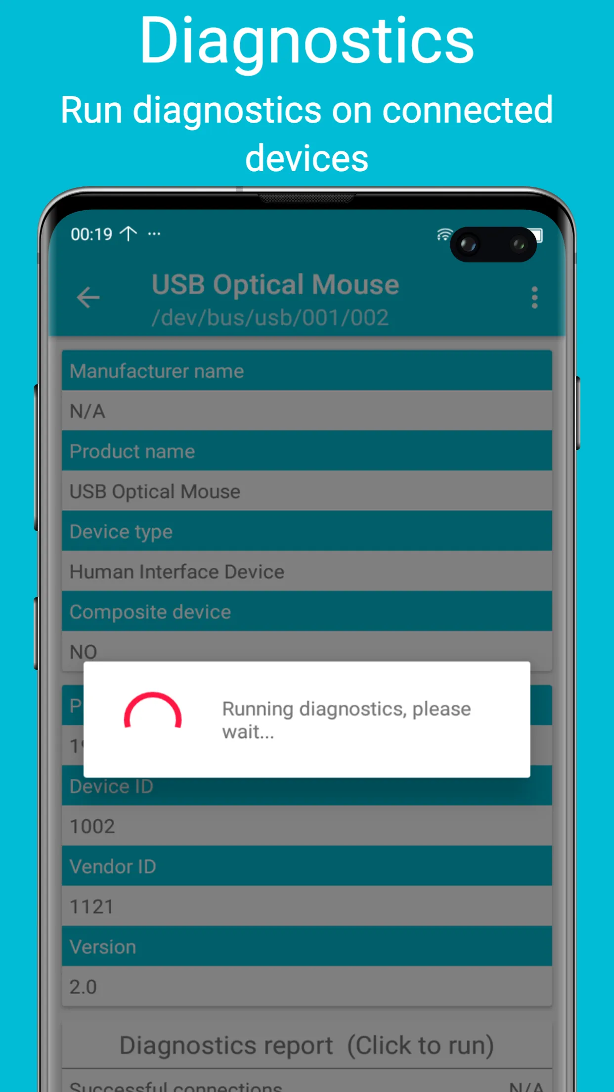 USB diagnostics | Indus Appstore | Screenshot