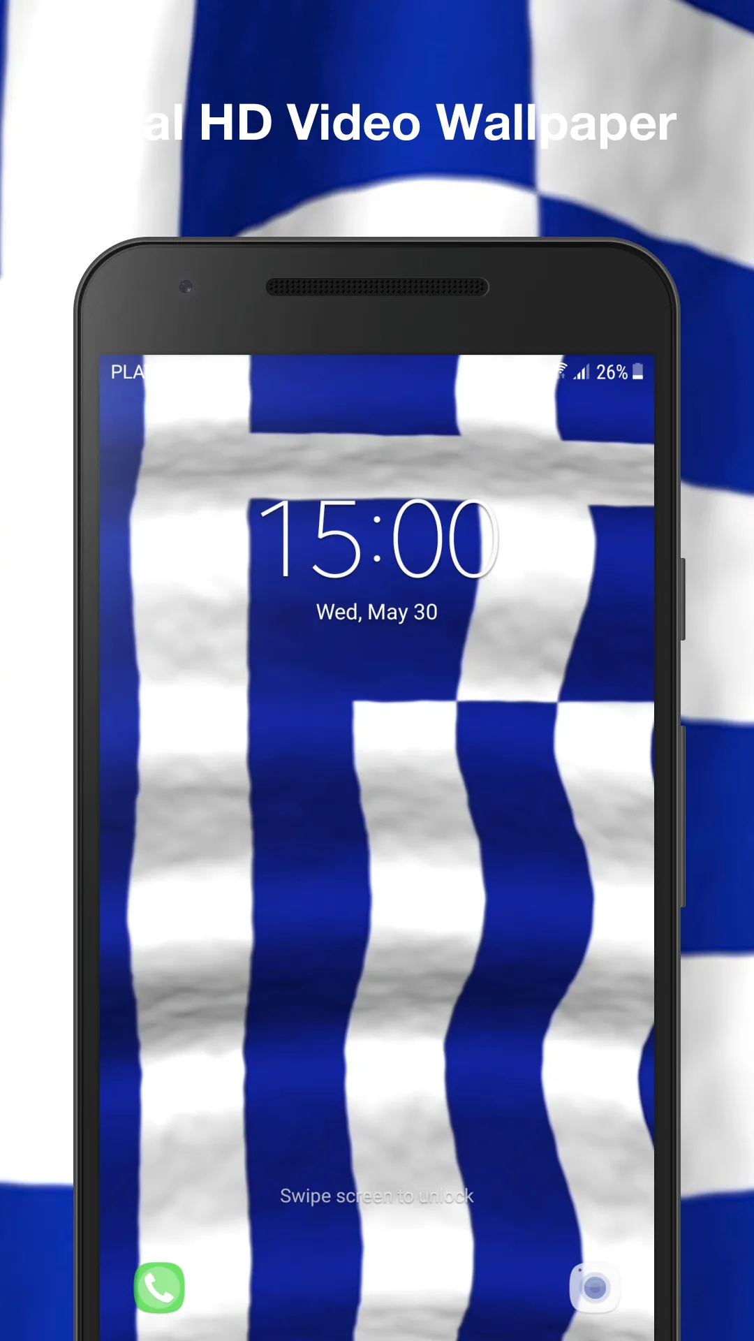 3d Greece Flag Live Wallpaper | Indus Appstore | Screenshot