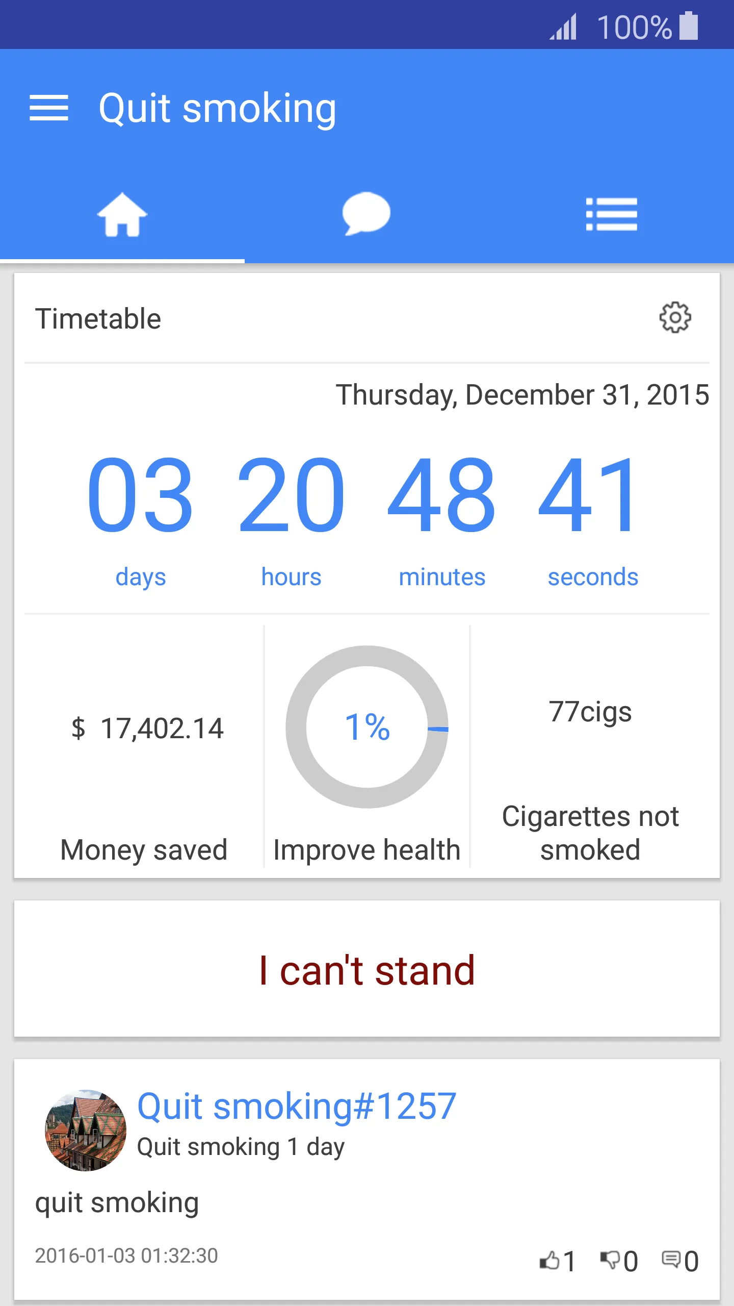 Quit Smoking -No smoking day | Indus Appstore | Screenshot