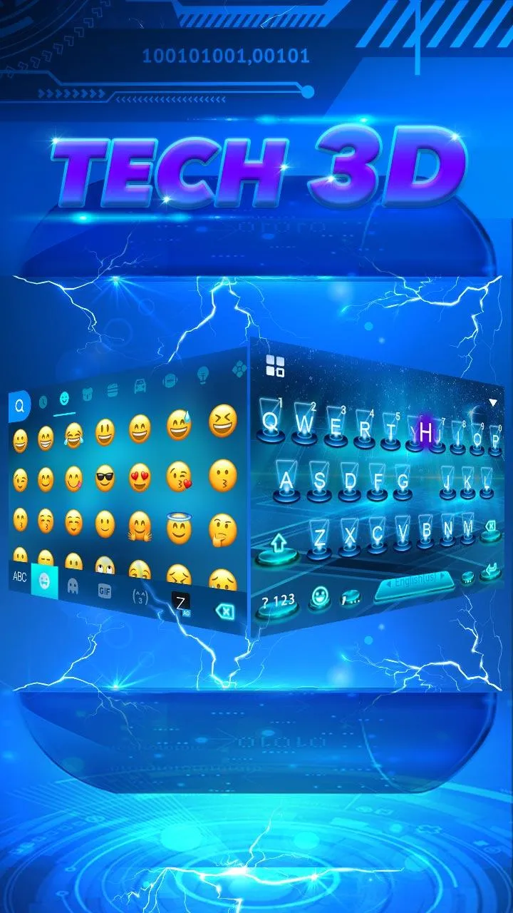 Tech 3D Keyboard Background | Indus Appstore | Screenshot