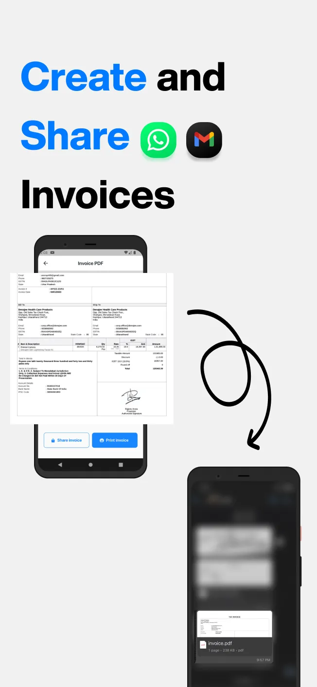 GST Billing Invoice Maker App | Indus Appstore | Screenshot