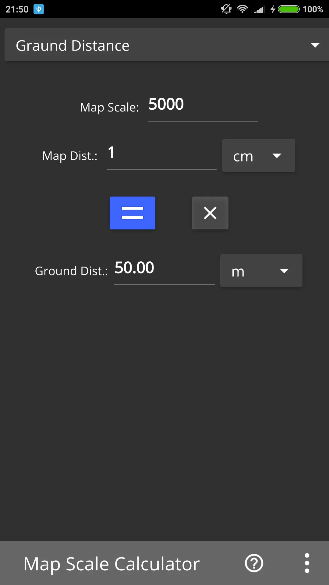 Map Scale Calculator | Indus Appstore | Screenshot