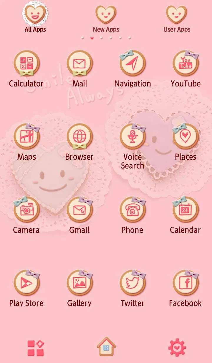 Cute Theme-Heart Cookies- | Indus Appstore | Screenshot