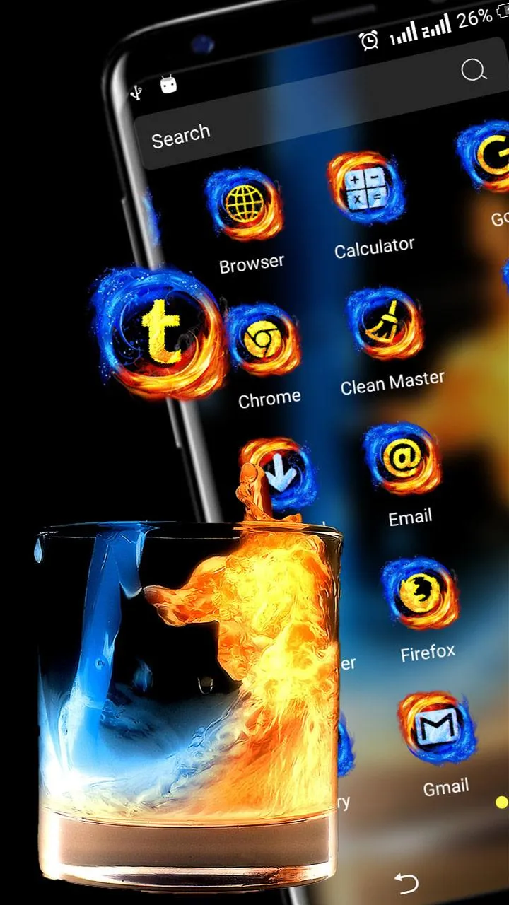 Fire & Ice Theme Launcher | Indus Appstore | Screenshot