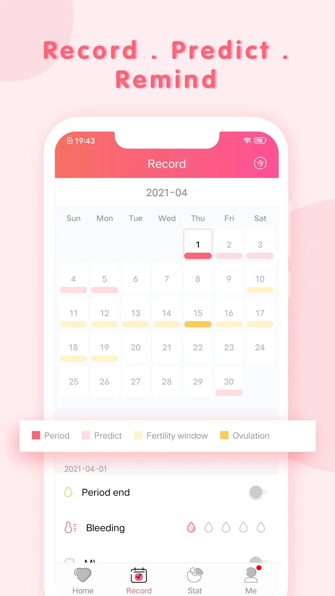 Moonbook: Menstrual assistant | Indus Appstore | Screenshot