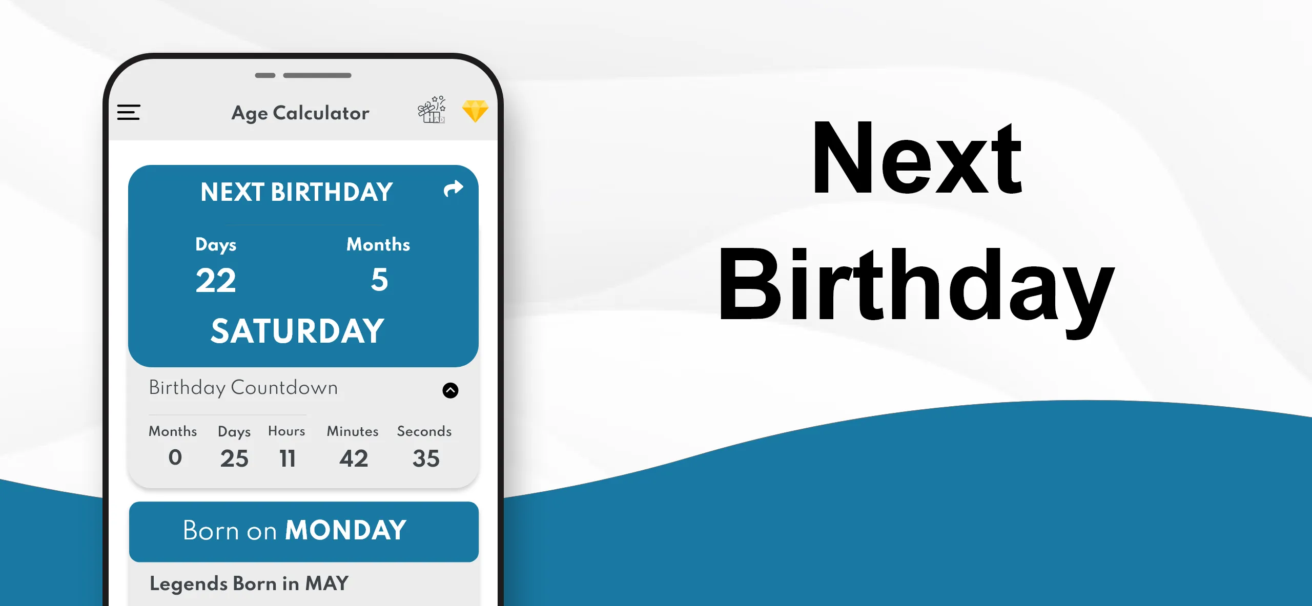 Age Calculator - Date of Birth | Indus Appstore | Screenshot