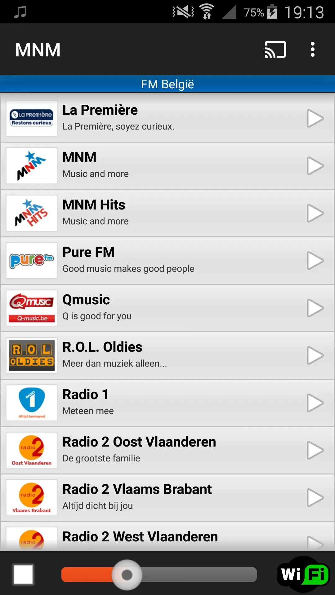 FM België | Indus Appstore | Screenshot