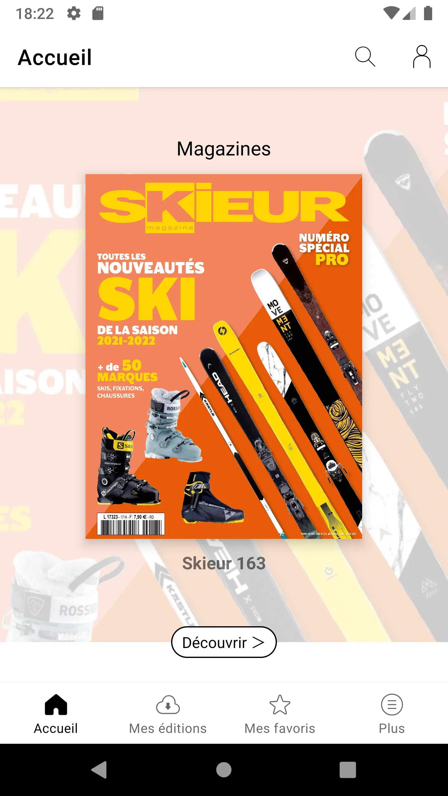 Skieur Magazine | Indus Appstore | Screenshot