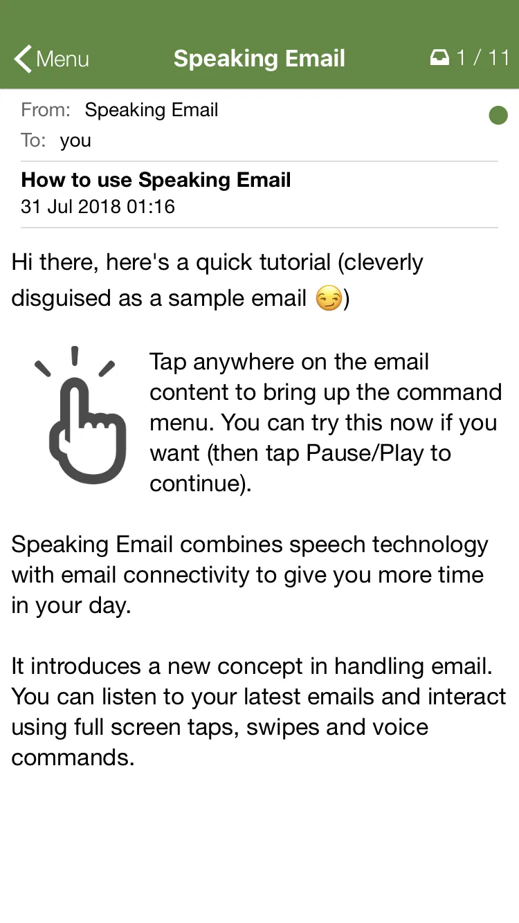 Speaking Email - voice reader  | Indus Appstore | Screenshot