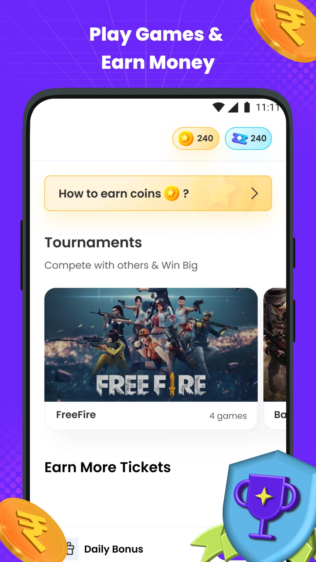 mGamer – Earn Money, Gift Card | Indus Appstore | Screenshot