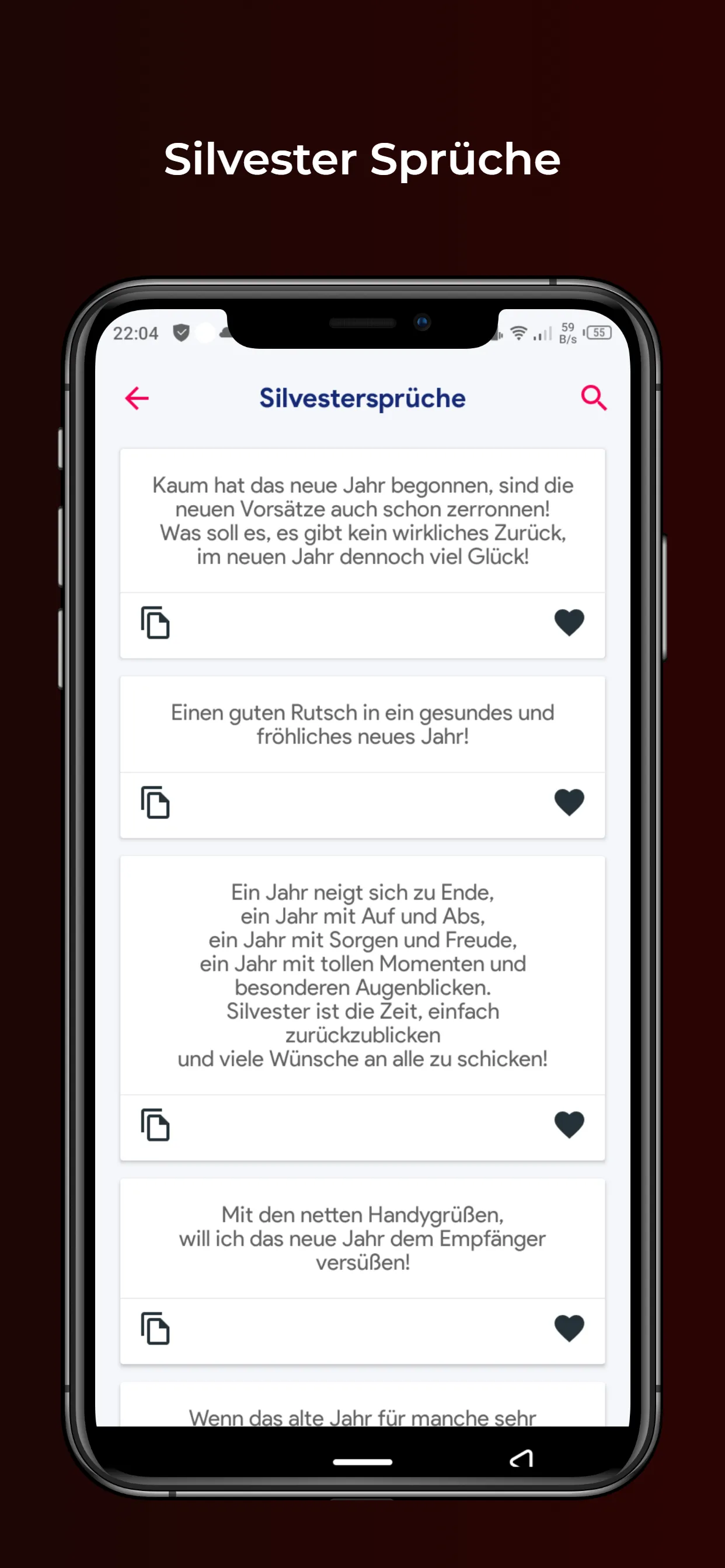 Silvester Sprüche | Indus Appstore | Screenshot