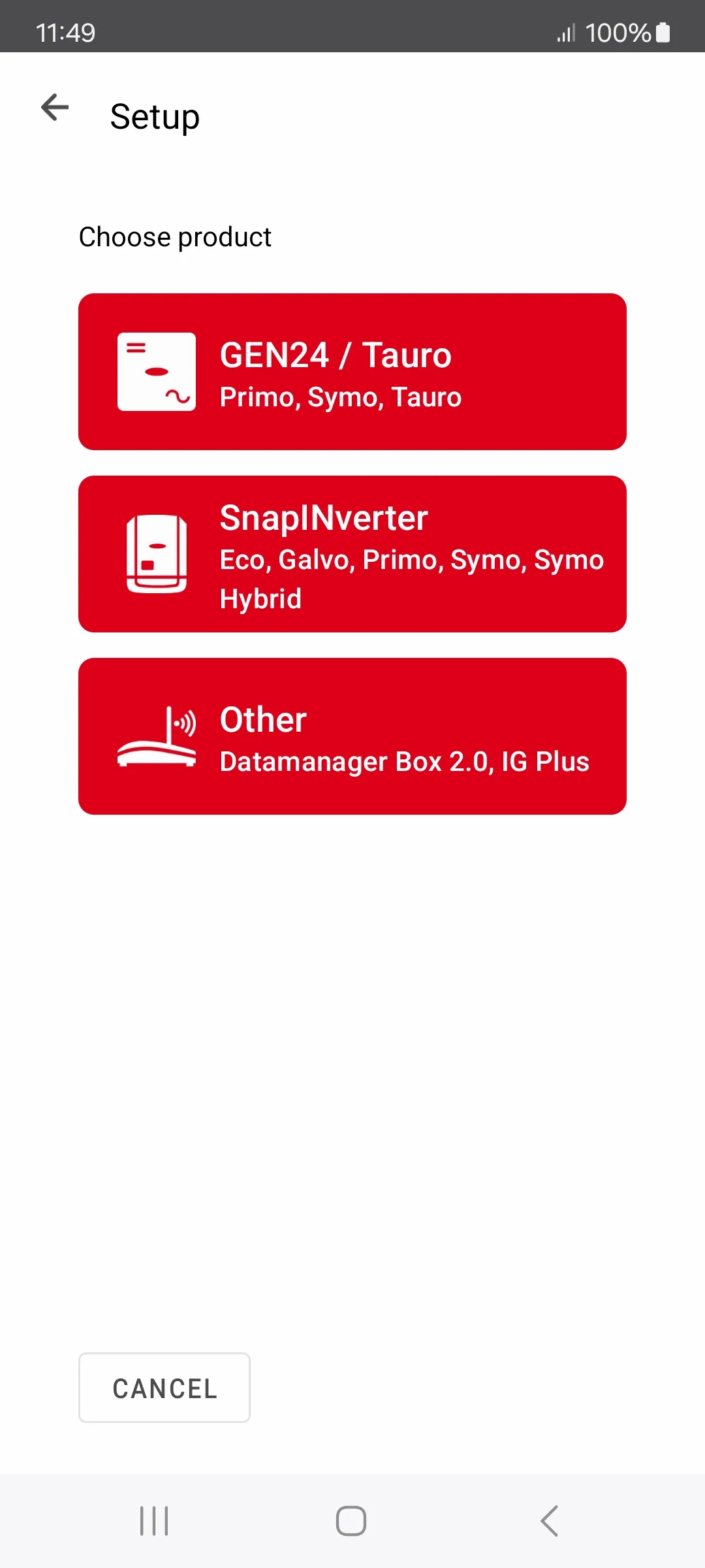 Fronius Solar.start | Indus Appstore | Screenshot