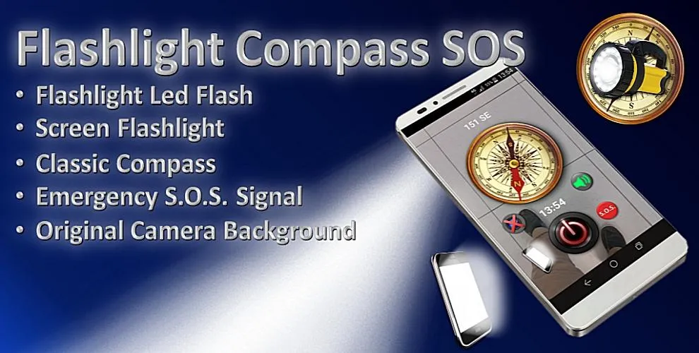 Flashlight Compass SOS | Indus Appstore | Screenshot