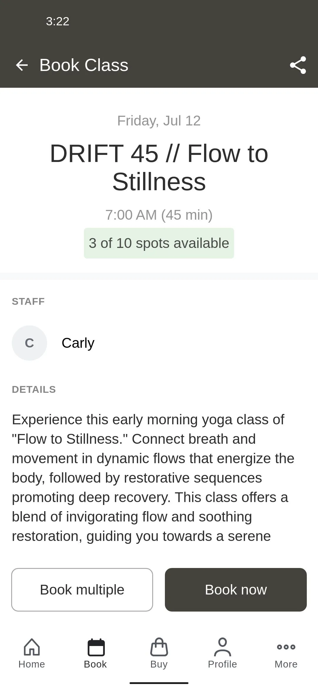 Drift Yoga + Juice Bar | Indus Appstore | Screenshot