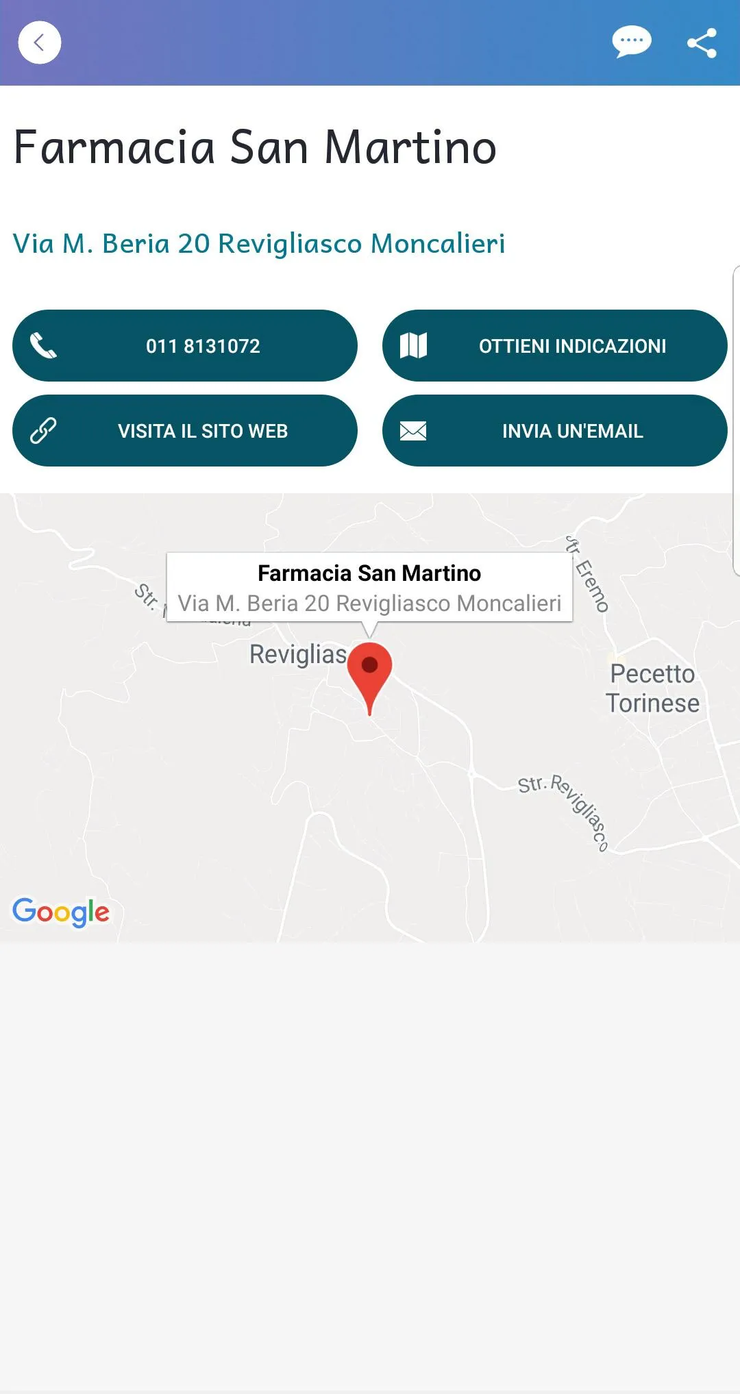 Farmacia S Martino Revigliasco | Indus Appstore | Screenshot