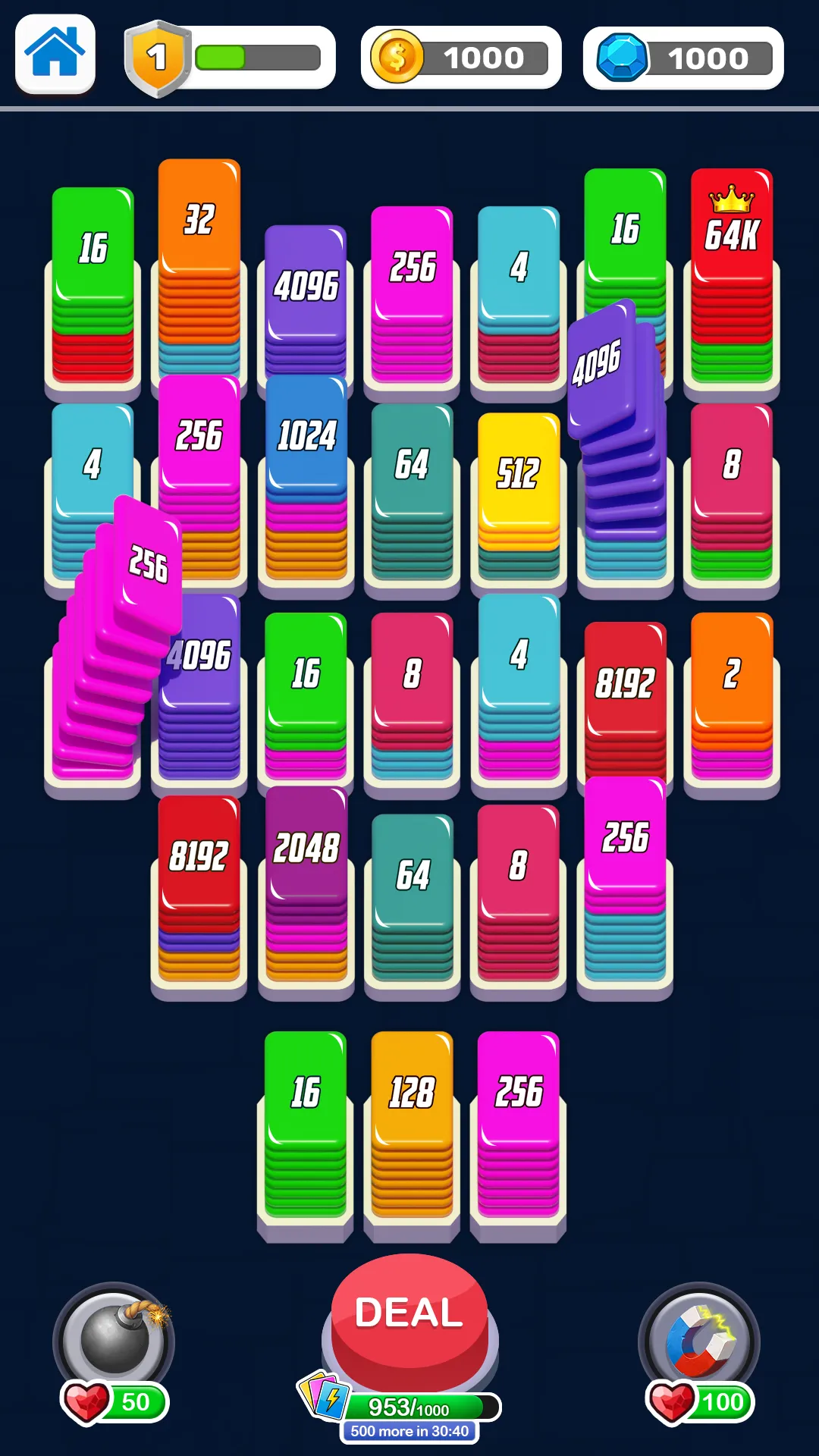 Card Sort Puzzle Shuffle Sort | Indus Appstore | Screenshot