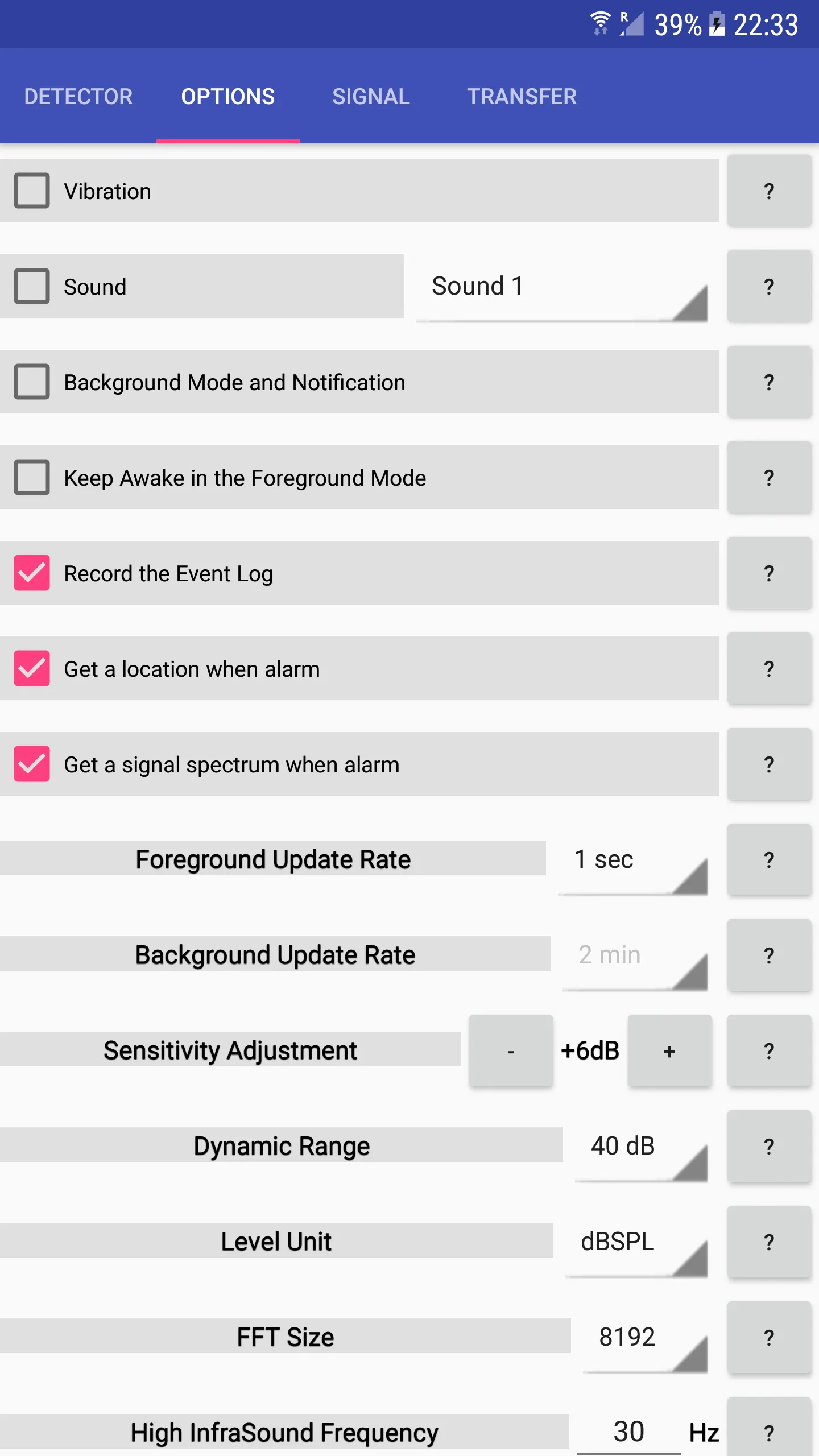 InfraSound Detector | Indus Appstore | Screenshot